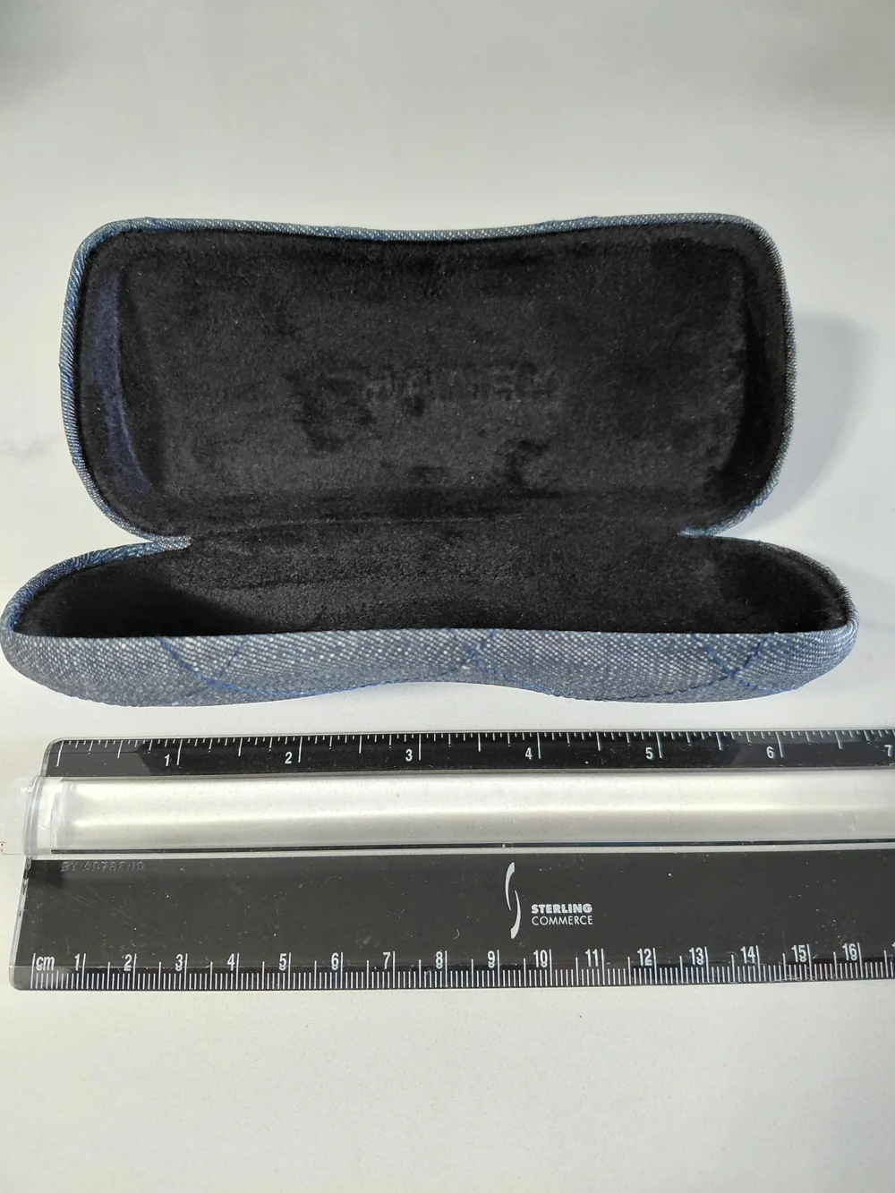 CHANEL Quilted Denim Sunglasses Case - Blue